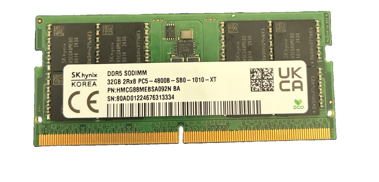 Sky Hynix Ddr5 Sodimm 32 Gb 4800mhz