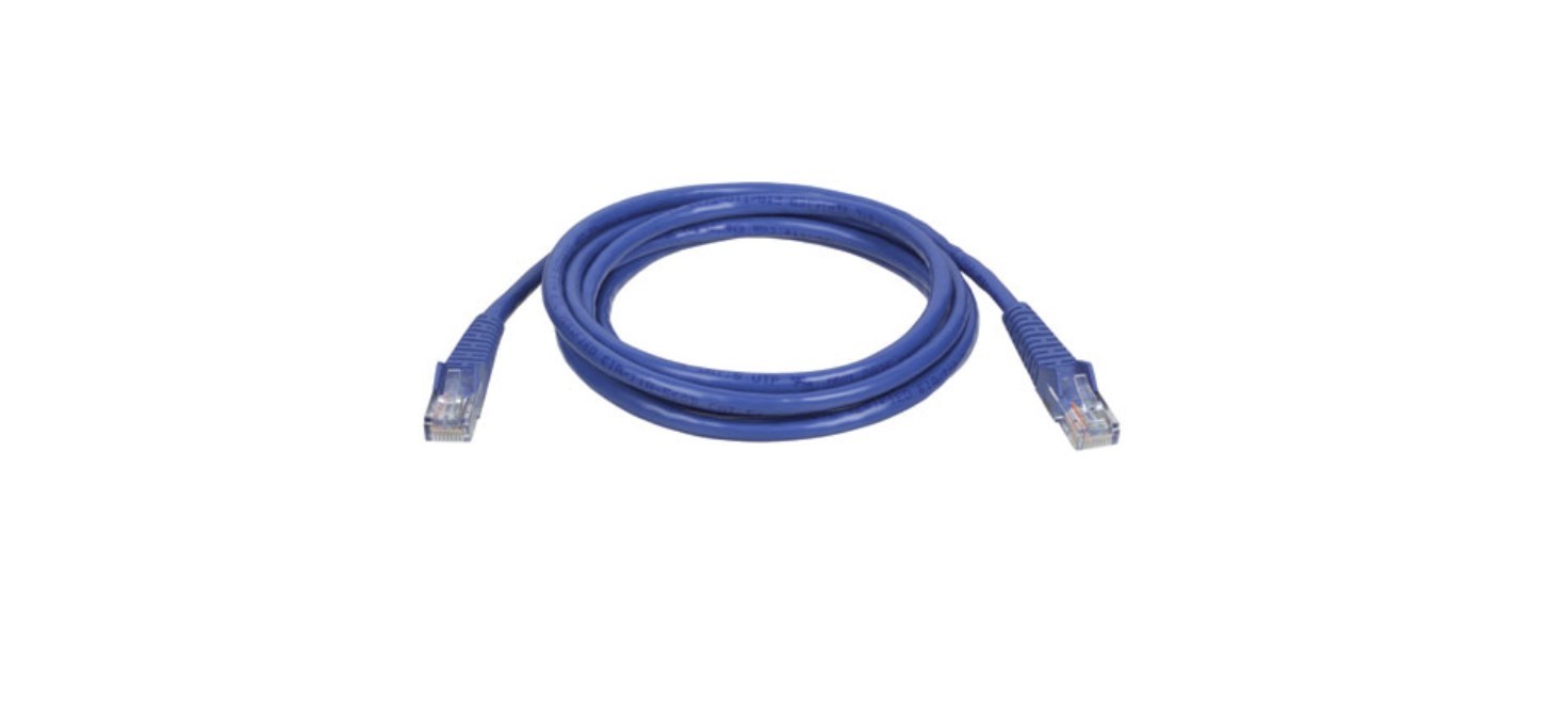 Tripp Lite 50ft Cat 5E Snagless Molded Patch Cable Blue Model N001-050-BL