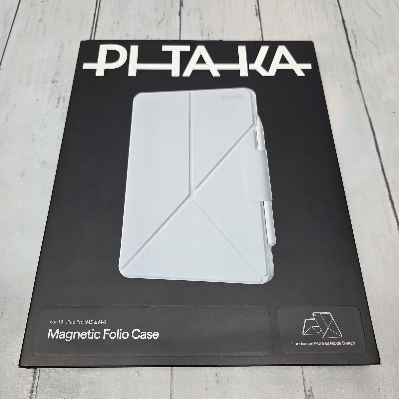 PITAKA Folio Case for 2024 iPad Pro 13 Inch Magnetic iPad Pro Stand Slim Folio