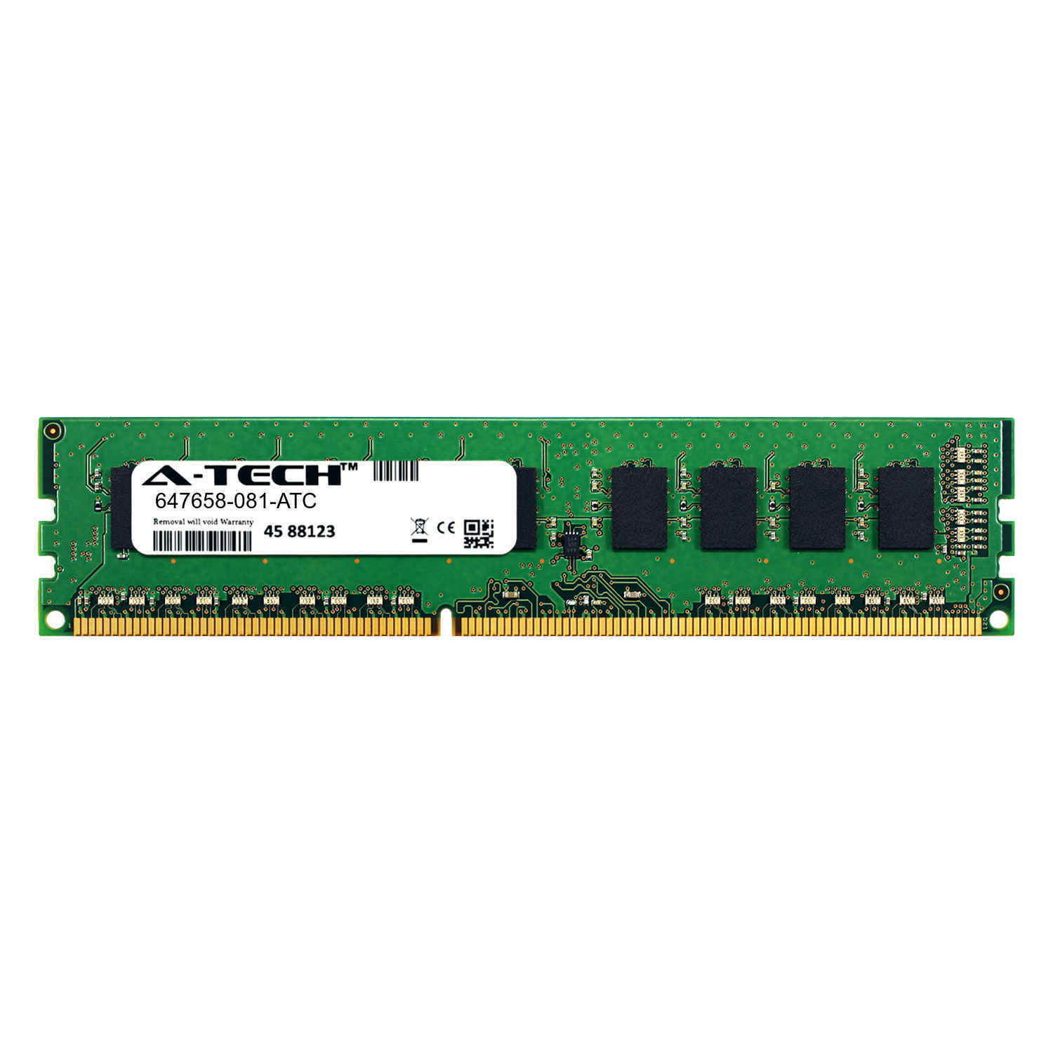 8GB PC3-10600E DDR3-1333 ECC UDIMM (HP 647658-081 Equivalent) Server Memory RAM