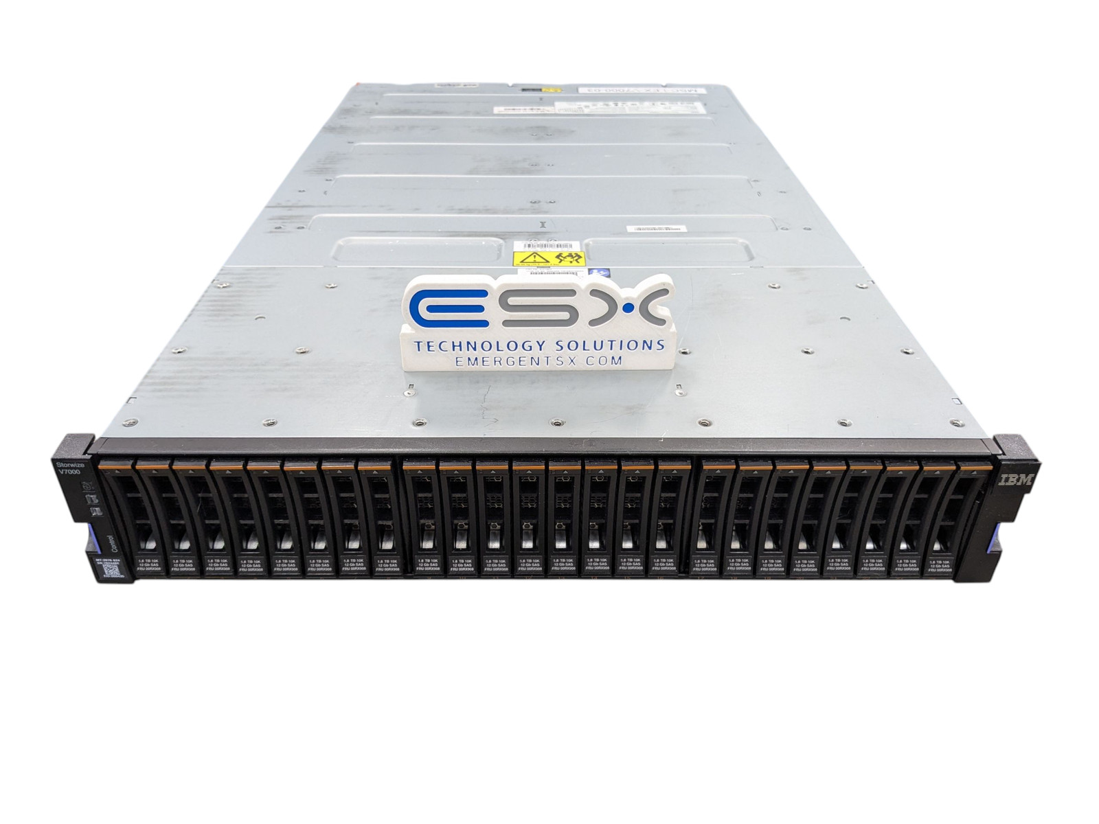 IBM 2076-624 Storwize V7000 Gen2 Enclosure – 24x 1.8TB, 2x Controller, 2x PSU