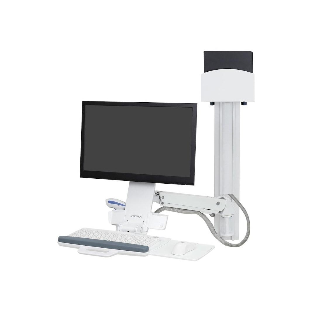 Ergotron 45-260-026 — StyleView Sit-Stand Combo Arm with Worksurface