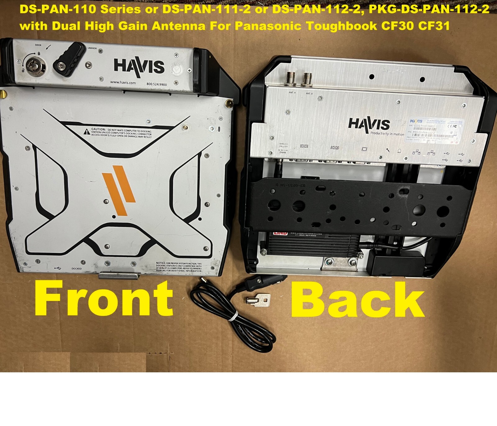 99% Life Left Havis Docking Station DS-PAN-110 Panasonic Toughbook CF-30 CF31 Z+