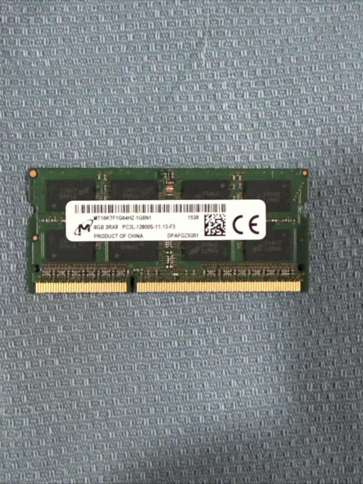 HP/Micron 691160-661 MT16KTF1G64HZ-1G9P1 8GB 2RX8 PC3L-14900S Memory