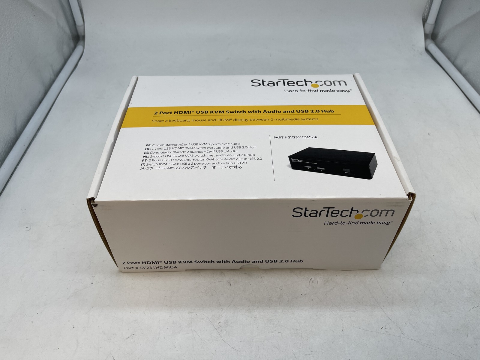 New-StarTech 2 Port USB HDMI KVM Switch w/Audio USB 2.0 Hub SV231HDMIUA FREE S/H