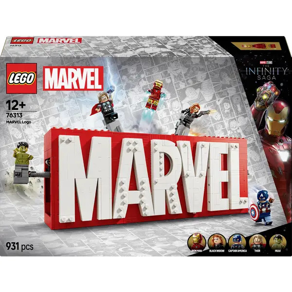 LEGO Marvel Super Heroes 76313 LEGO® MARVEL SUPER HEROES Logo MARVEL and mini pe