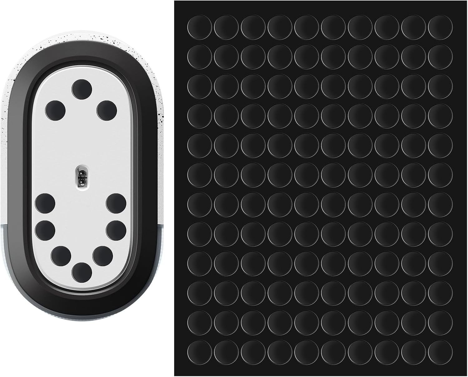 120pcs Black Mouse Feet Skates 6.5mm Universal Gaming Speed Pads Stickers