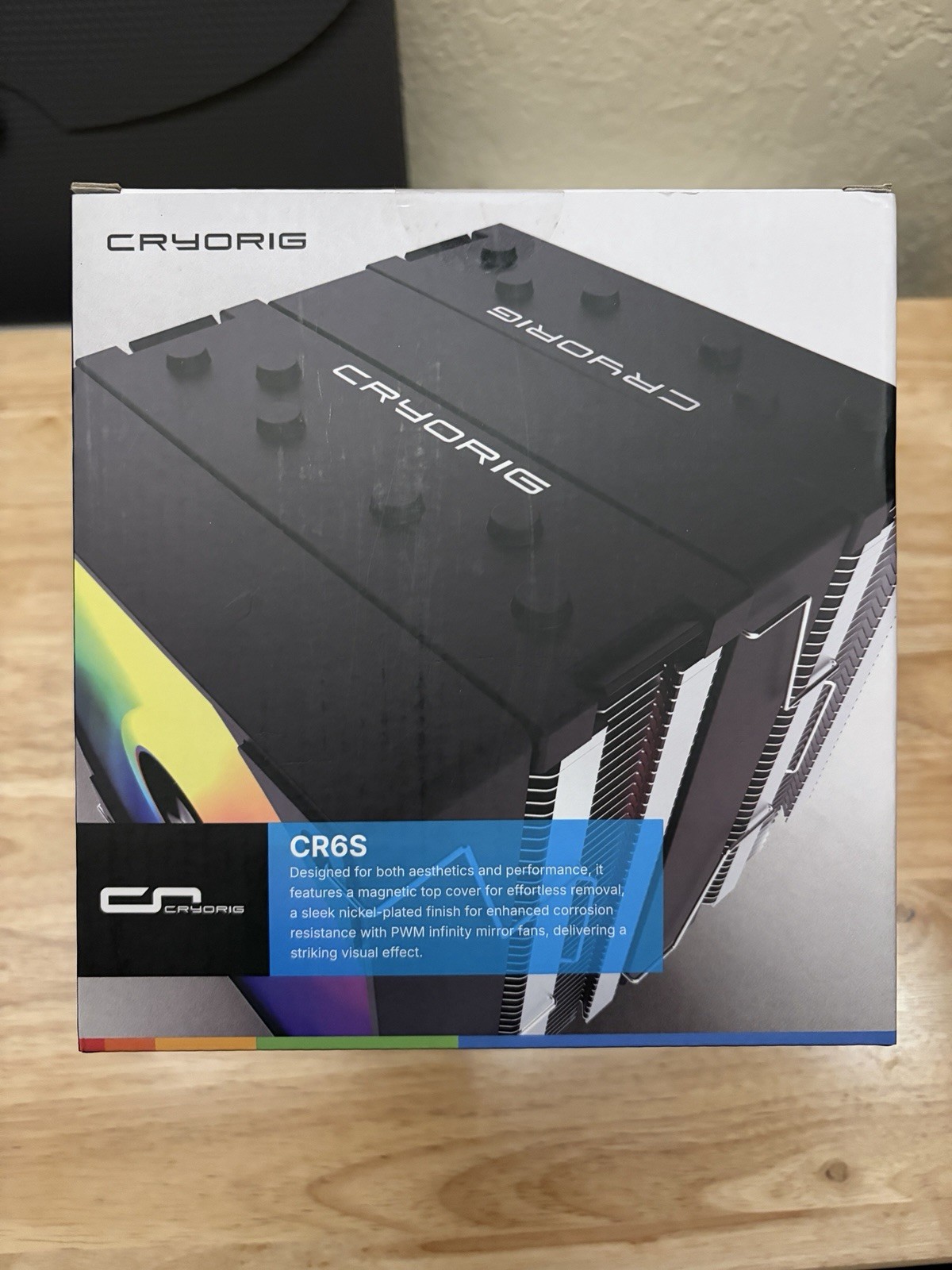 CRYORIG CR6S Dual-Tower 6 Pure Copper HEATPIPES with 2 120MM ARGB PWM Fans
