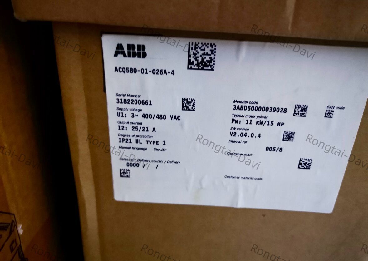 1PCS ABB ACQ580-01-026A-4 Frequency converter Brand New Expedited Shipping
