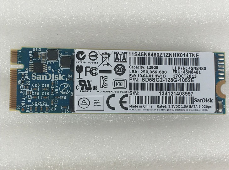 SD5SG2-128G-1052E 128GB SSD Lenovo GENUINE LABELED for Thinkpad X1 Carbon Laptop