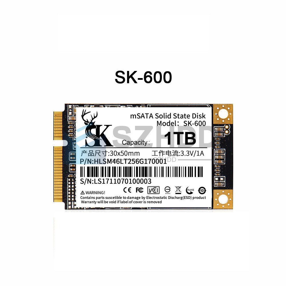 NEW 1TB mSATA SSD SATA III 6Gb/s For ThinkPad X220 X230 T420 T430 T430S X1 W520