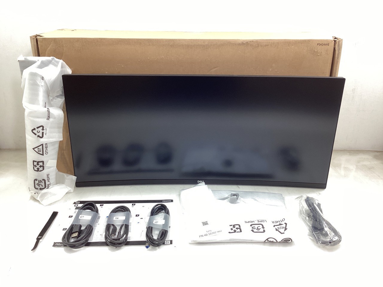 Dell P3424WE 34" Curved LED IPS Monitor - QHD 1440P - USB Type C