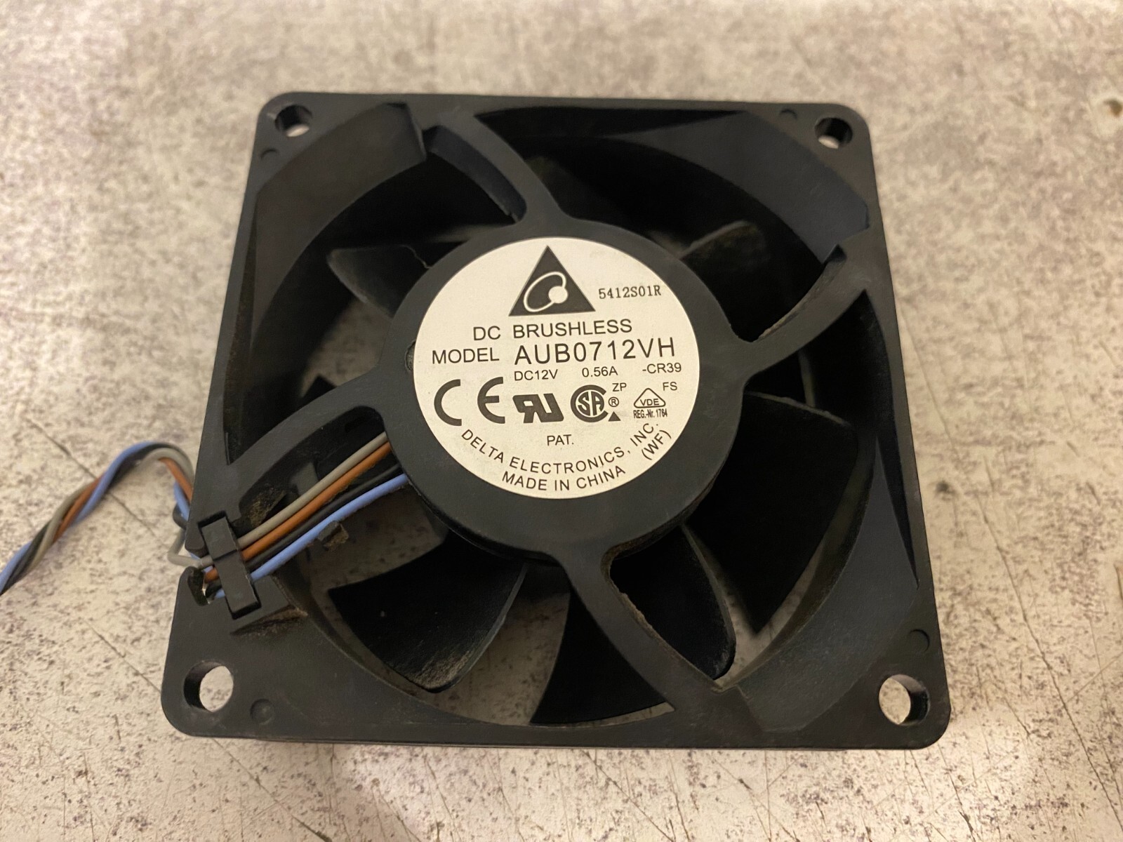 Delta DC Brushless AUB0712VH 4 Pin Cooling Fan 70 x 25 Quick Ship