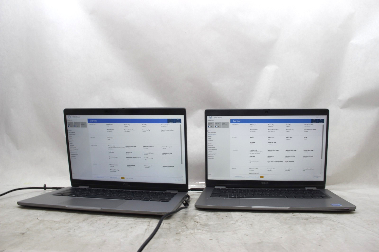 Lot of 2 Dell Latitude 5320 13.3" Laptops i5-1145G7 16 GB RAM NO SSDS AS-IS