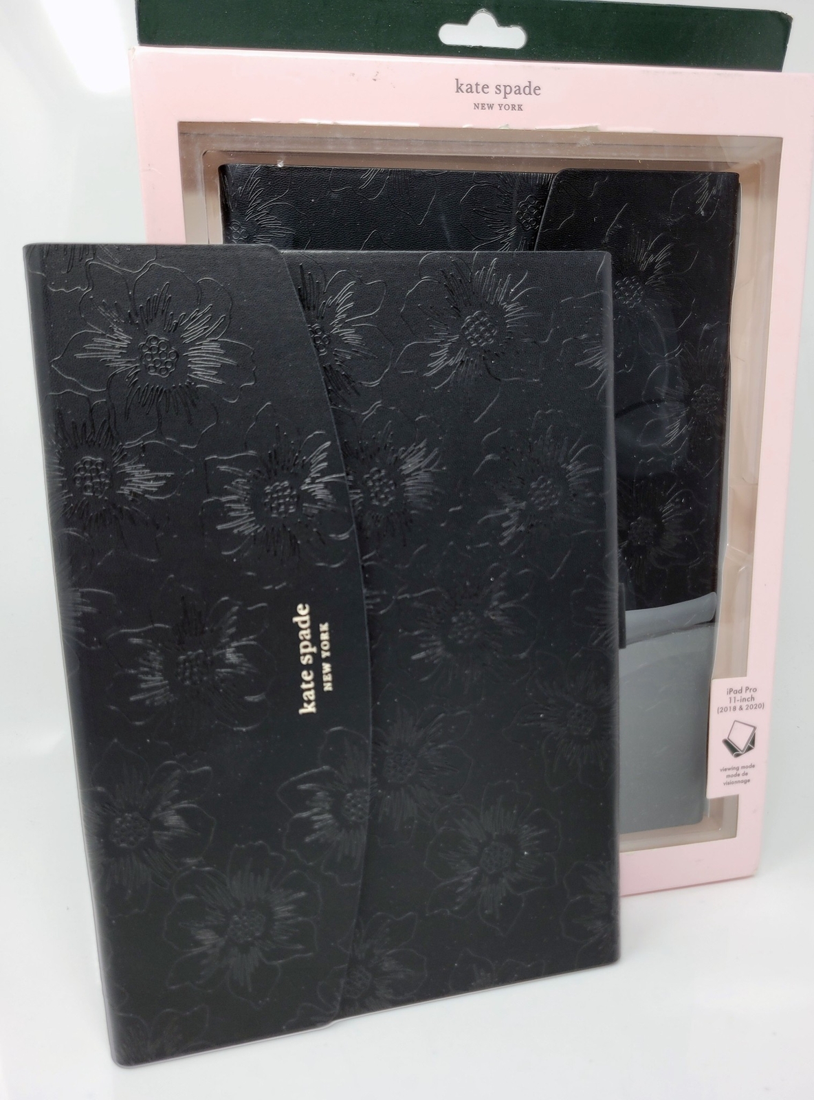 Kate Spade Envelope Folio Case for iPad Pro 11" 2nd / 1st Gen 2018 & 2020, Black