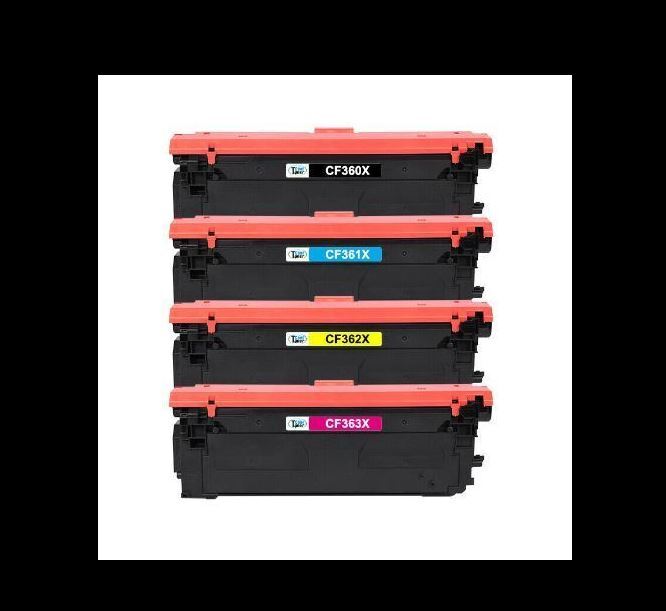 4 X H/Y Toner for HP 508X CF360X Color LaserJet M552dn M553dn M553n MFP M577