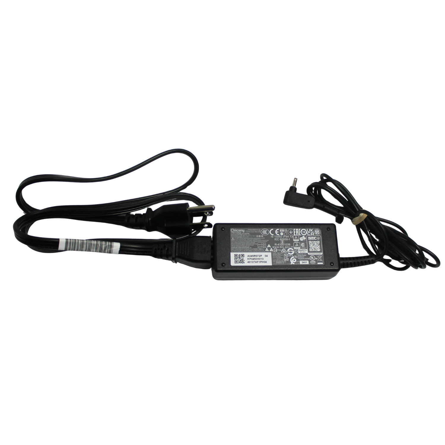 KP.0450H.013 Acer Ac Adapter 45W 19V (1.1X3.0X7.7) Aspire A515-54  "GRADE A"