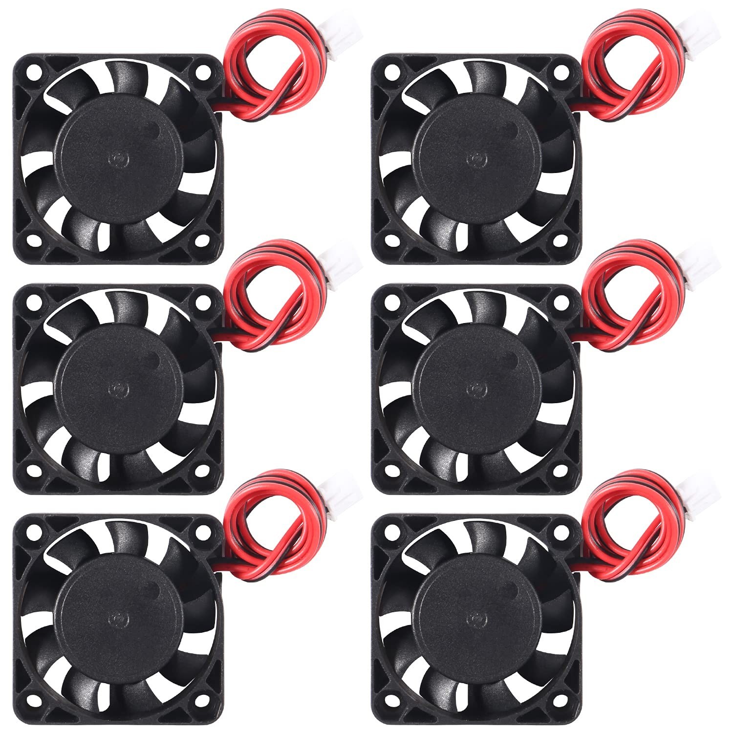 6pcs 4010 DC 12V 3D Printer Cooling Fan Mini Brushless Fan 40x40x10mm with 2 Pin