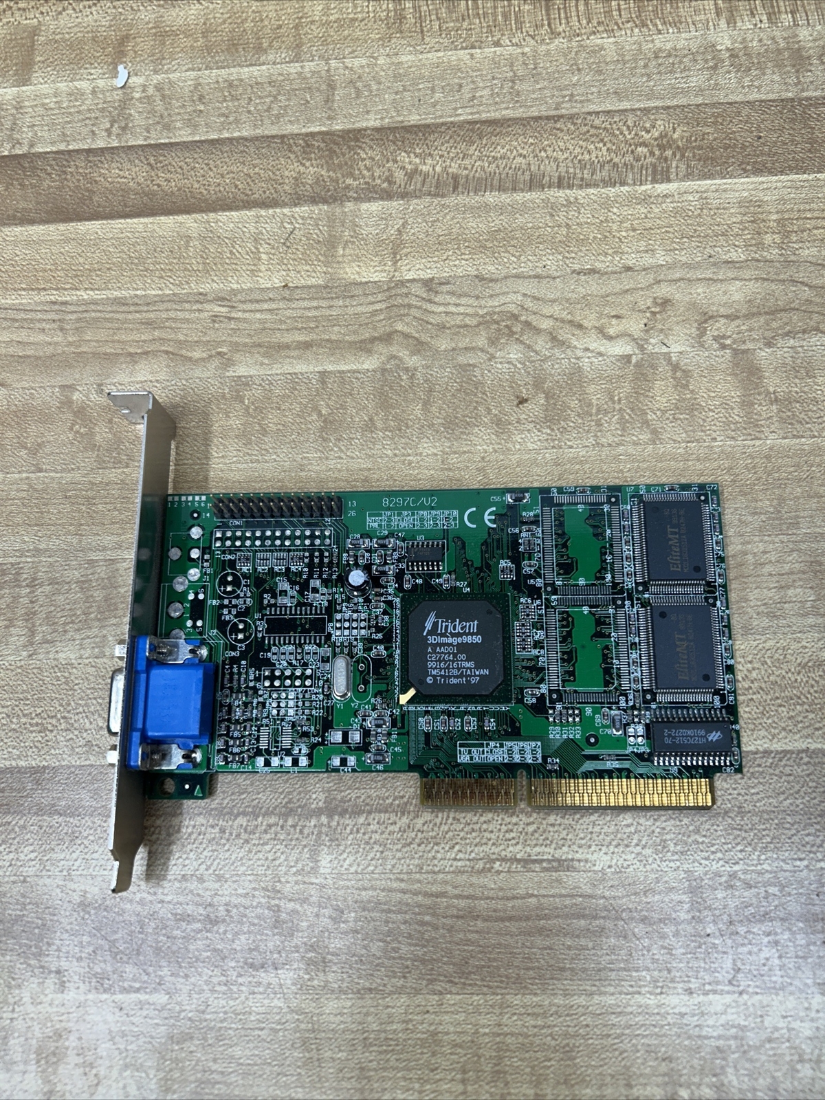 Trident T-985 Trident 3Dimage 9850. dos gaming,rare,Vintage vga Graphic Card 