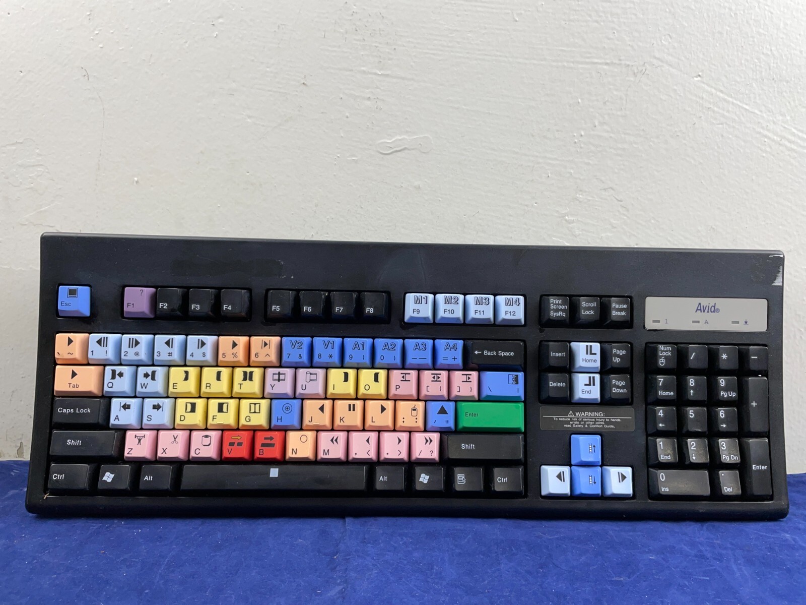 Avid Media Composer Black PC Keyboard - USED
