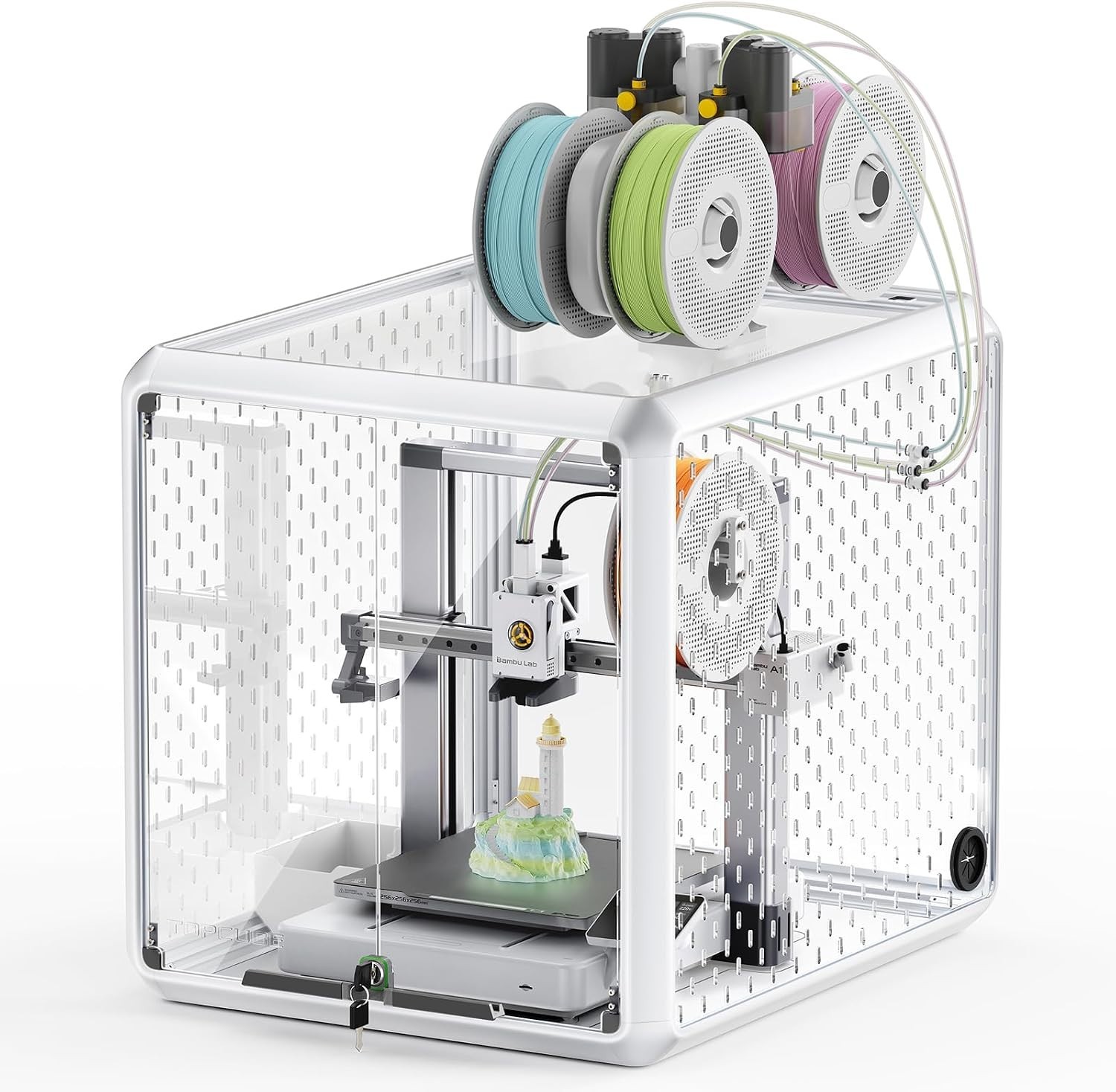 TOPCUBE F2 SE Acrylic 3D Printer Enclosure for Bambu Lab A1 and A1 Combo