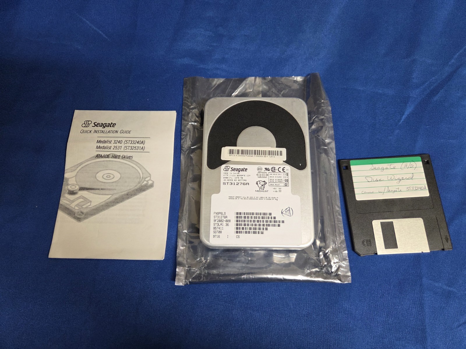 ST31276A Seagate Medalist 1275 MB 9F2002-008 IDE 2482 CYL Tested