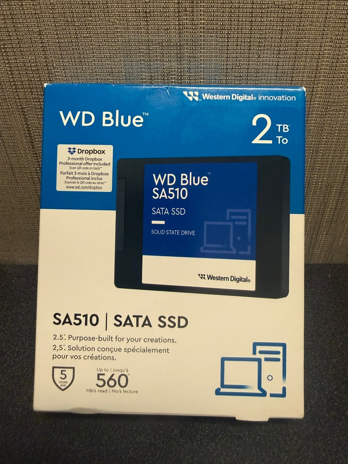 WD Blue SA510 SATA SSD 2TB - MDL:WDBB8H0020BNC-Open Box