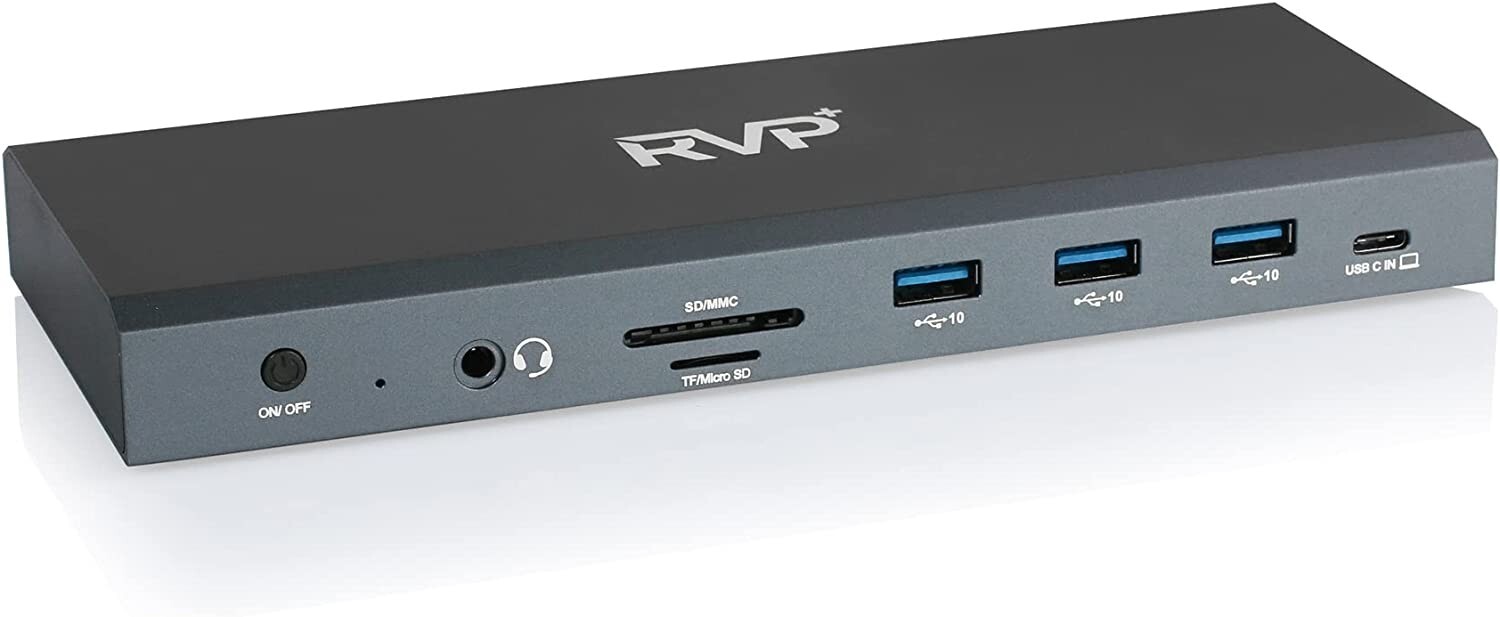 RVP+ 14 in 1 USB-C Quadruple Display Docking Station, 100W, Dual 4K or Single 5K