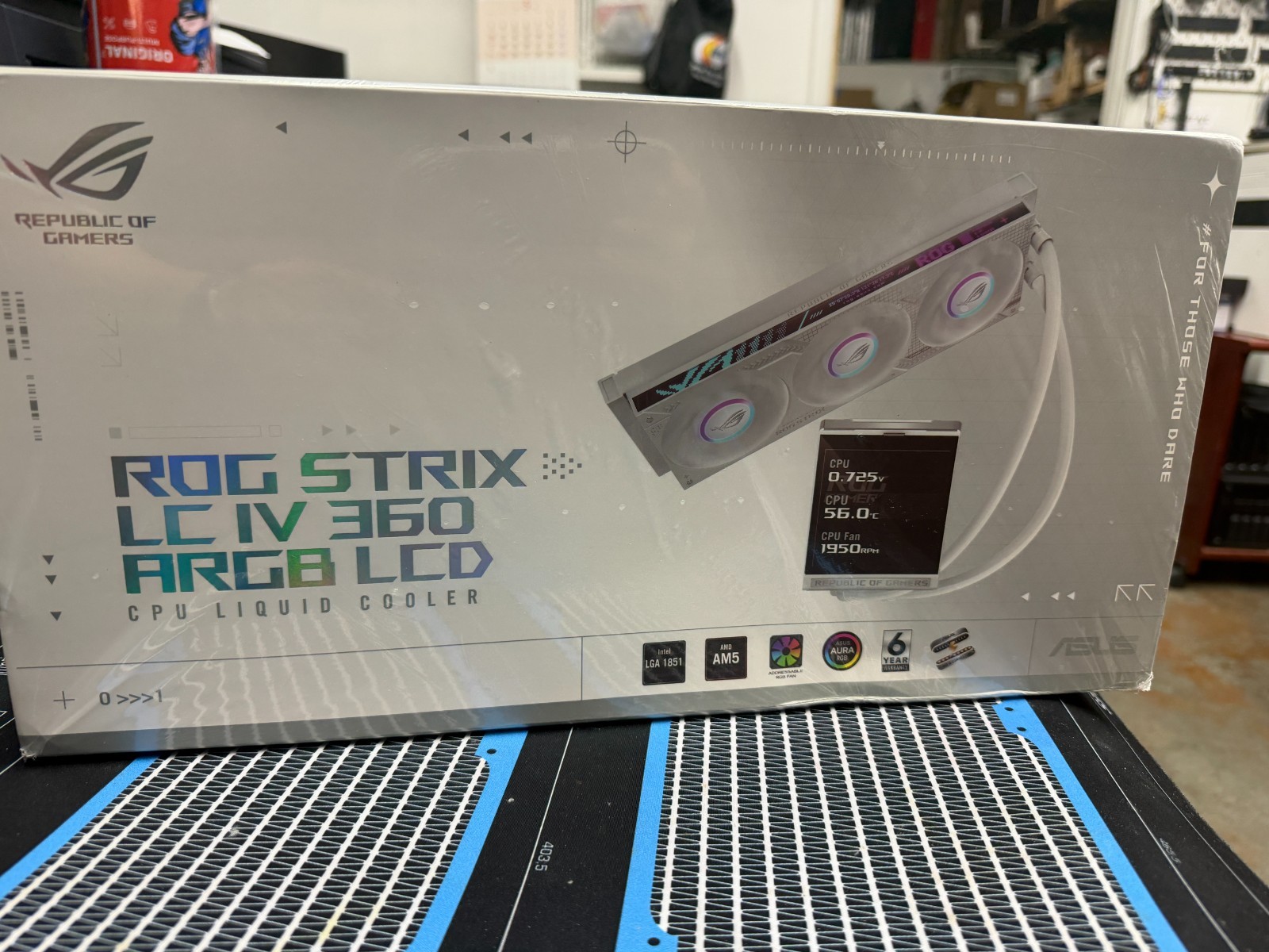ASUS ROG STRIX LC IV 360 ARGB LCD - WHITE - NEW