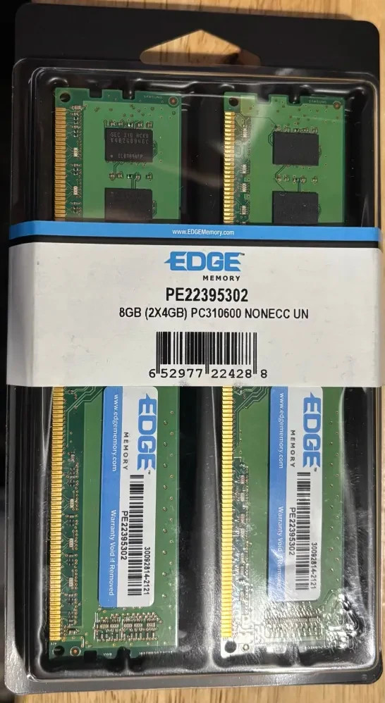 Edge 8GB (2x4GB) DDR3-1333MHz PC3-10600U RAM Kit - Desktop