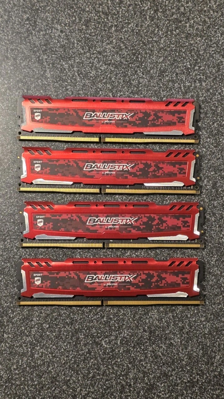 Crucial Ballistix Sport LT 32GB (4x8GB) DDR4-2666 CL16 — BLS8G4D26BFSEK.8FBd