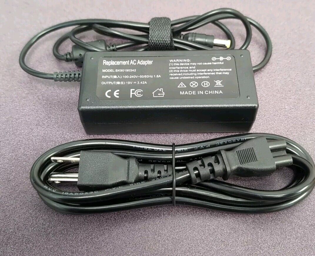 ~New~ Replacement AC Adapter  SK90190342 19V 3.42A 65W ~ Acer - Asus Many Others