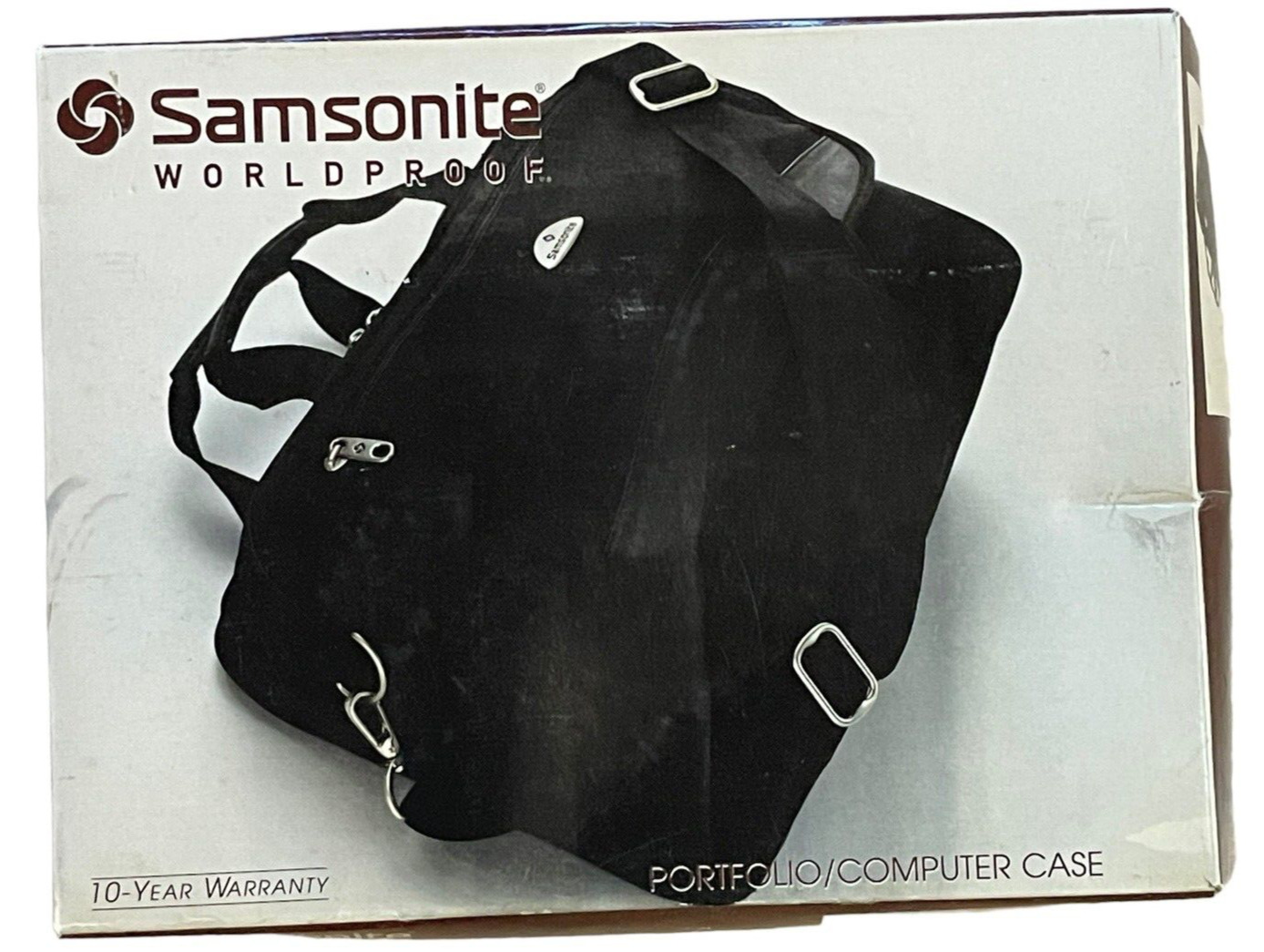 NIB Samsonite Worldproof Portfolio Computer Case #930765 Black 16