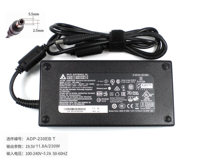 Original Delta 230W AC/DC Adapter Charger MSI GS66 Stealth 10UH-254 ADP-230GB D