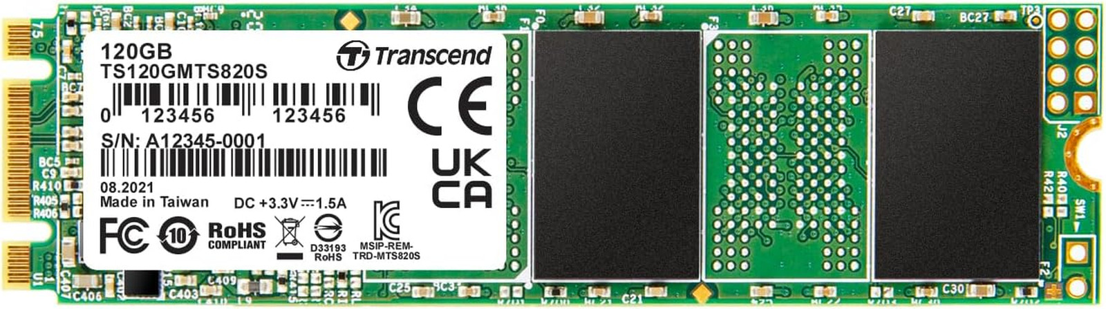 MTS820 120GB M.2 2280 SATA III SSD, up to 500Mb/S, Compatible W/Ultrabook Laptop