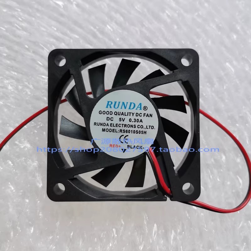 1PCS RUNDA RS6010S05H DC5V 0.30A 6CM Variable Frequency Drive Fan