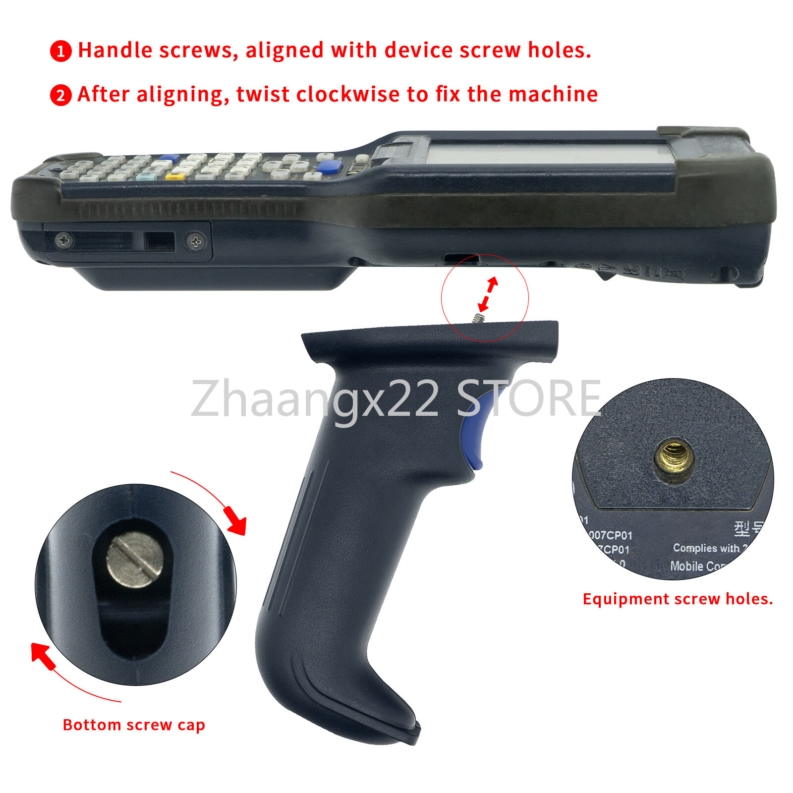 5Pcs Gun Trigger Pistol Grip Kit for Honeywell CK65 203-879-003 CK3 CK3R CK3X