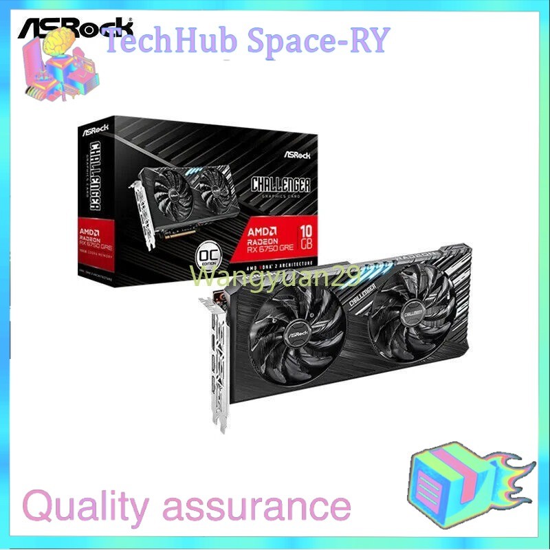 Asrock AMD Radeon RX6750 GRE Challenger 10GB OC GDDR6 Graphics Card
