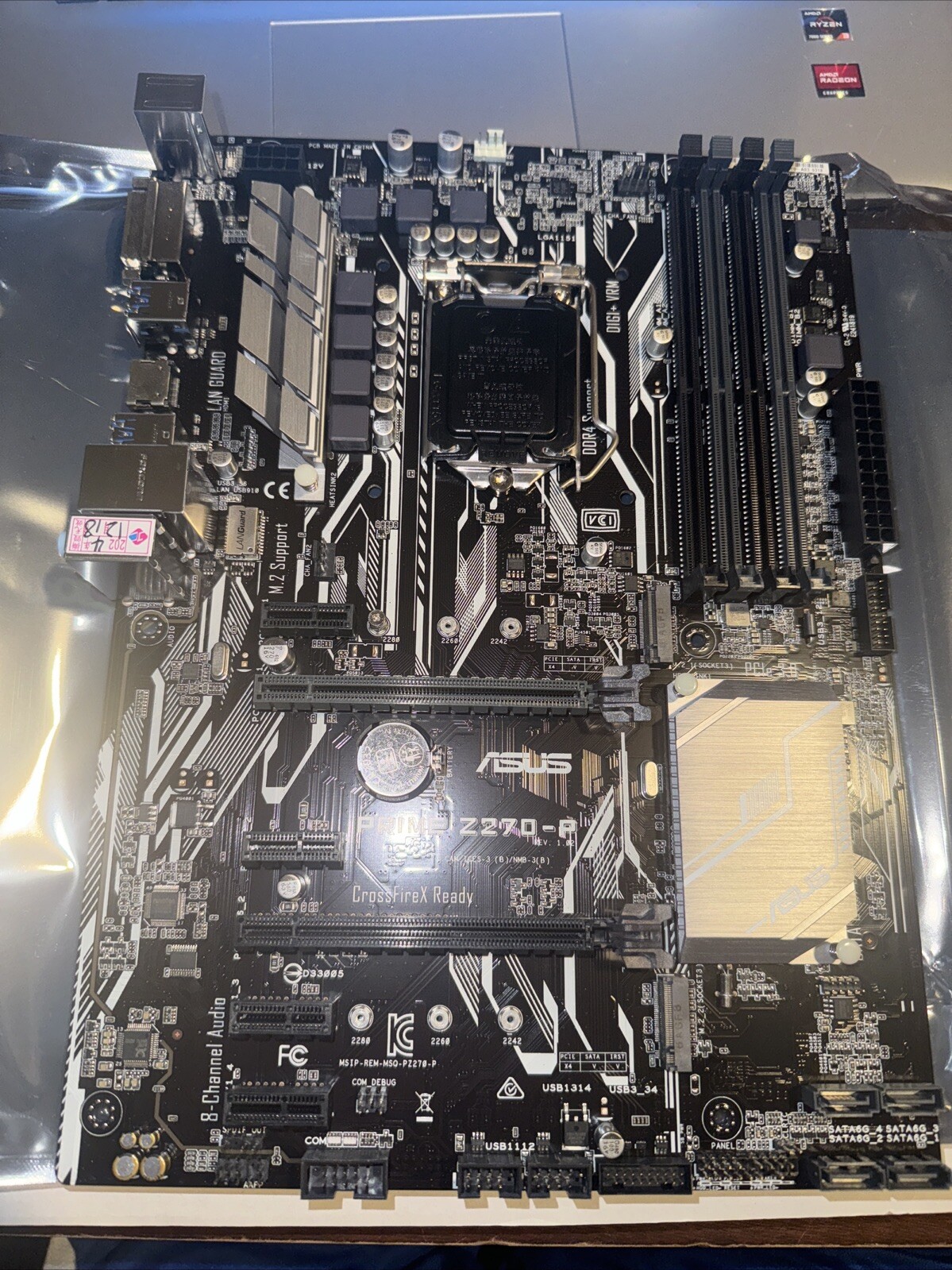 Asus PRIME Z270-P Intel Motherboard Z270 1151 socket ATX USB3.0 DDR4 HDMI