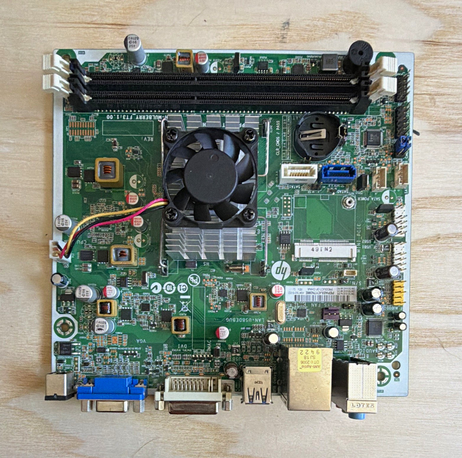 HP 793318-002 Mini-ITX LGA1150 Intel DDR3 2 DIMM DVI VGA USB 3.0. READ DETAILS
