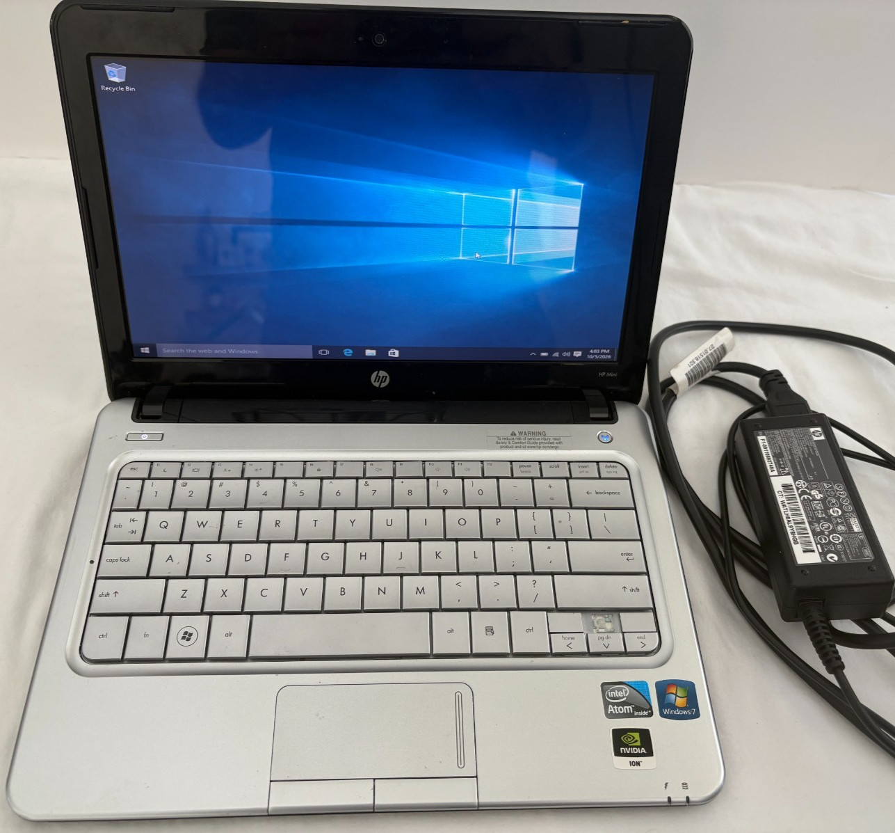 HP Mini 311-1000 Laptop; Working; Win10 Home; Charger; Battery