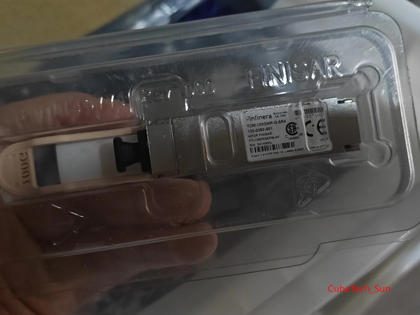 1PC Infinera TOM-100GMR-Q-SR4 130-0353-001 100GE QSFP28 SR Optical Module