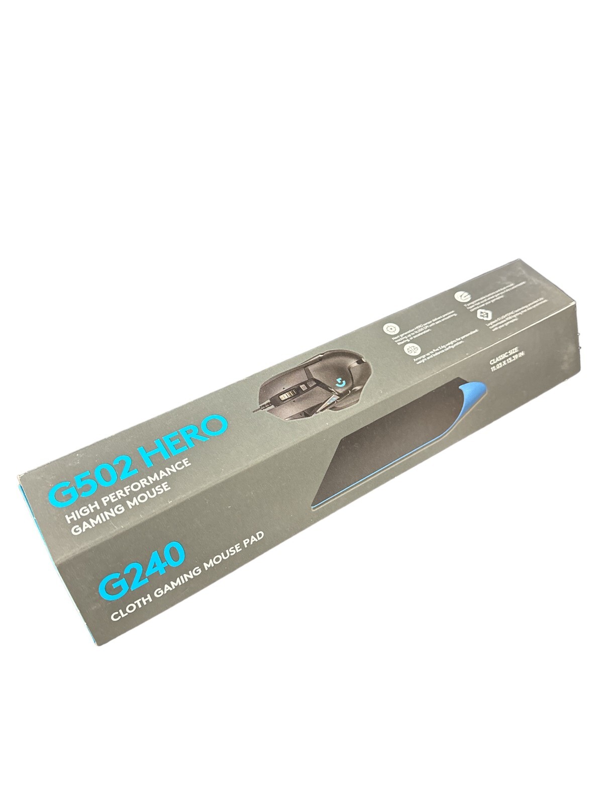 Logitech - Play Advanced G502 Hero Mouse & G240 Pad - New