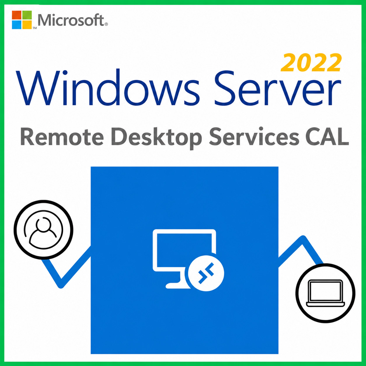 RDS CAL - Remote Desktop Services Windows Server 2022 50 User/Device Connections