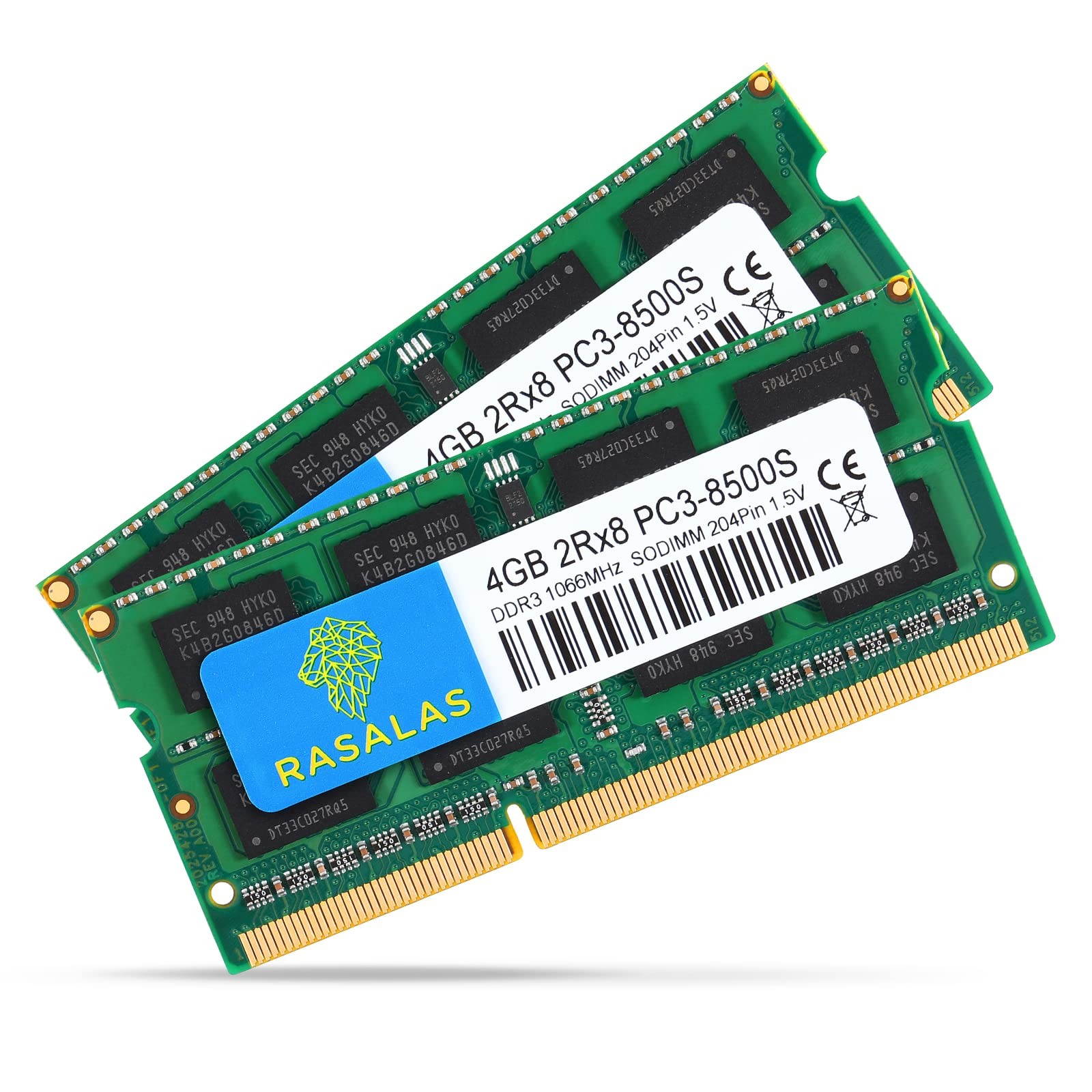 8GB Kit (2 x 4GB) PC3-8500 DDR3 1066 Mhz 1067 MHz 8500s SODIMM RAM Laptop Mem...