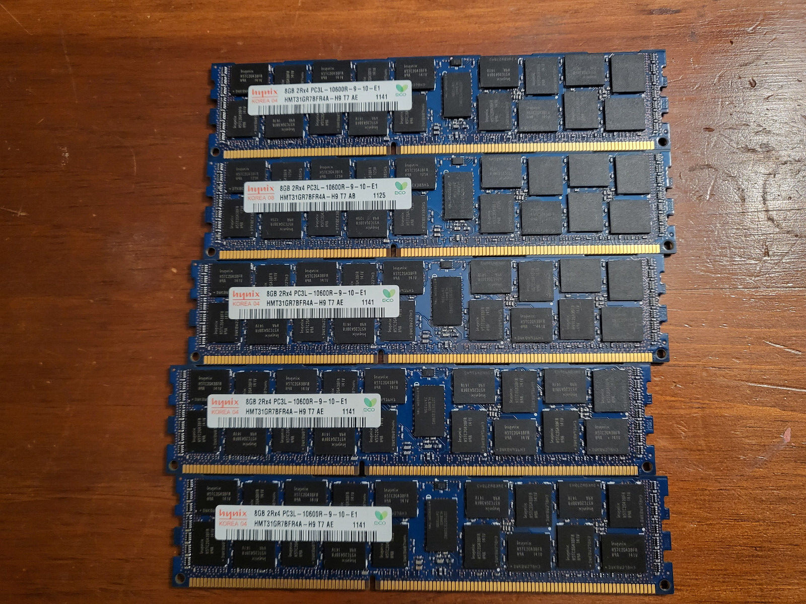 40GB Hynix 5 x 8GB PC3-10600R DDR3-1333 RAM Memory HMT31GR7BFR4A-H9