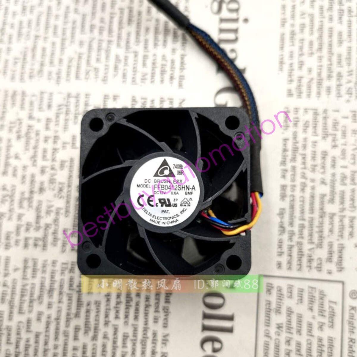 DELTA FFB0412SHN-A 12v 0.6a 4028 4CM Cooling Industrial Fan High Air Volume