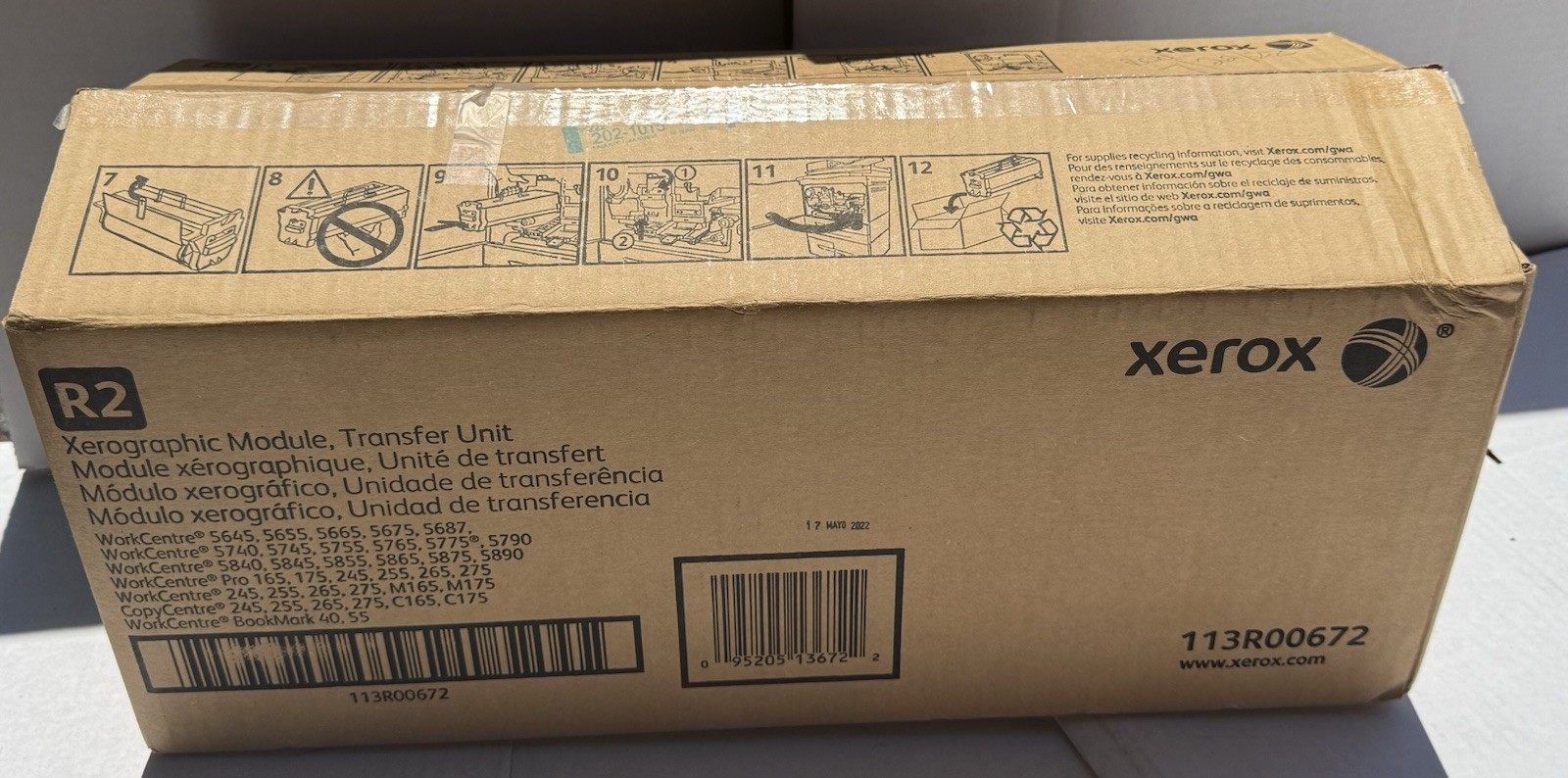 Xerox 113R00672 R2 Xerographic Module Transfer Unit - New Open Box