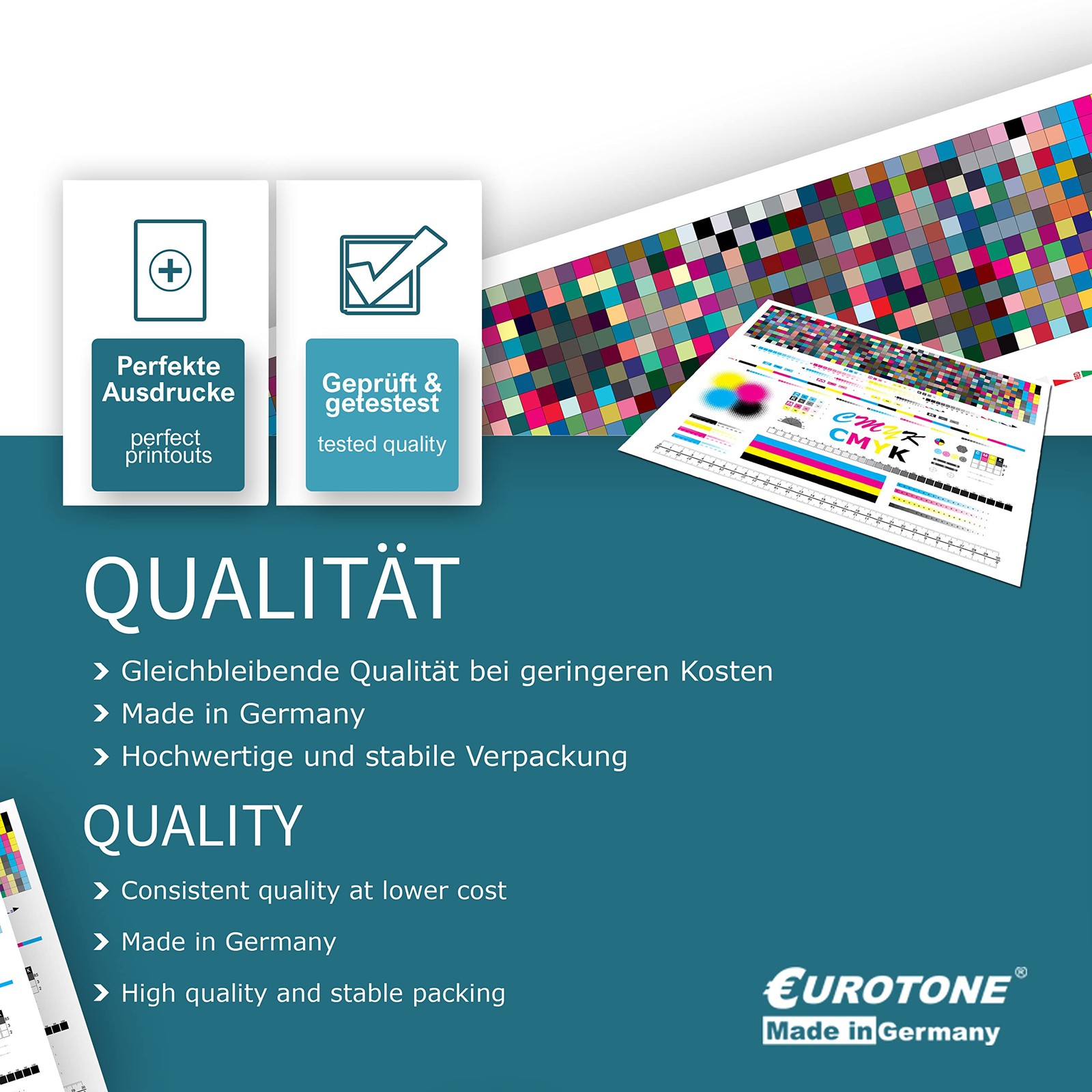 Eurotone 10x Inkjet Ink Cartridge Multi-Color Compatible with Epson 35XL