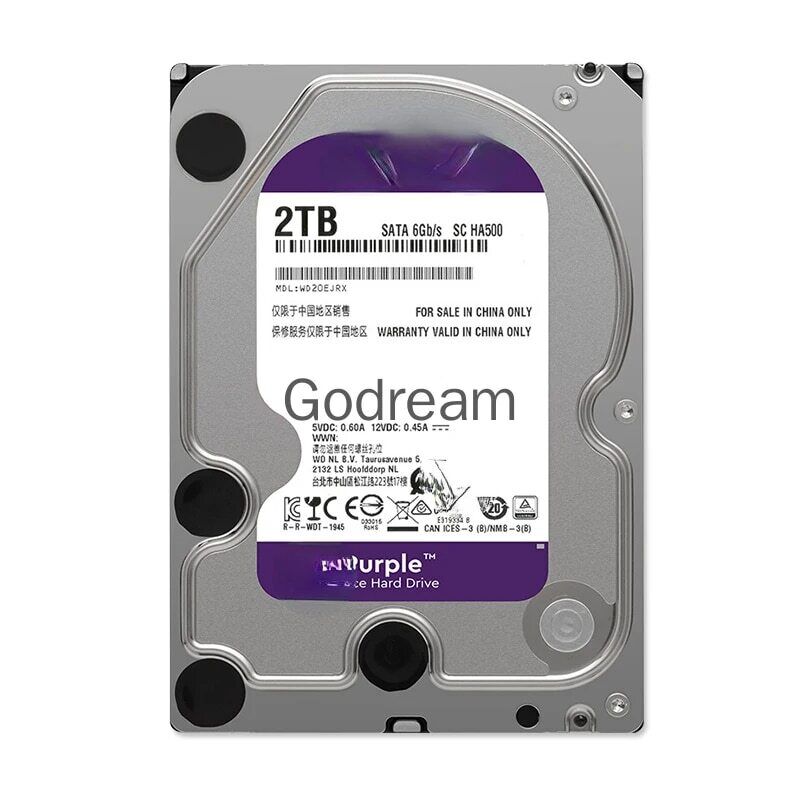 For WD20EJRX box purple disk 3.5 inch 2TB desktop NAS 2T monitoring hard disk